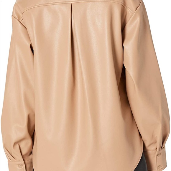 Button Up Faux Leather coat - Picture 9 of 11